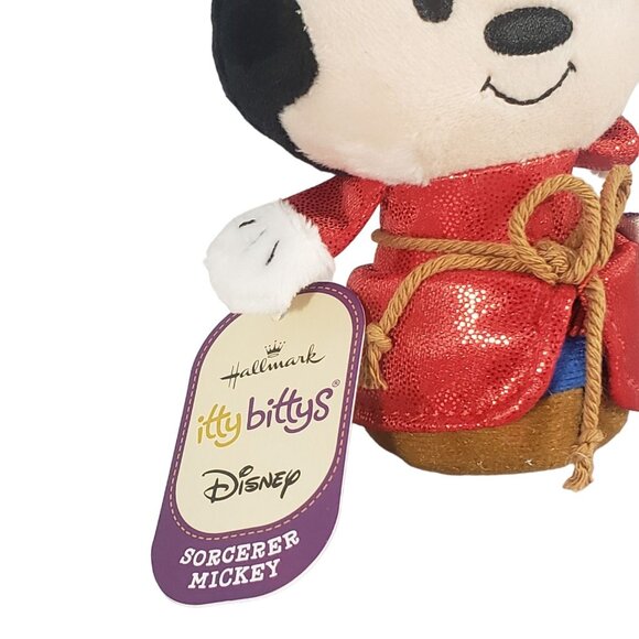 Disney Hallmark Itty Bittys Sorcerer Mickey Plush Beanbag Toy Collectible - Picture 4 of 4